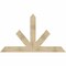 Ekena Millwork Saratoga Rough Sawn Timber Gable Bracket, Douglas Fir, 72"W x 42"H x 4"D x 6"F, 14/12 Pitch GBW072X42X0406SAR00RDF - alternate 1